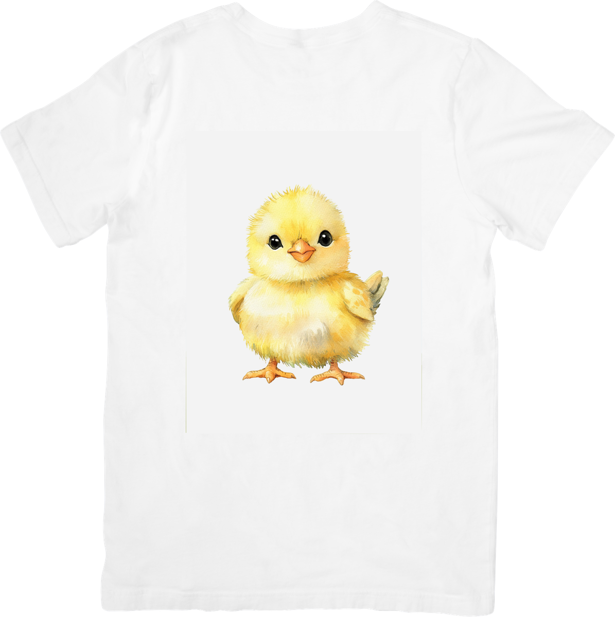 Cute Baby Chick T-Shirt | Watercolor Easter Chicken Graphic Tee | Kids Spring Gift