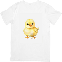 Thumbnail for Cute Baby Chick T-Shirt | Watercolor Easter Chicken Graphic Tee | Kids Spring Gift