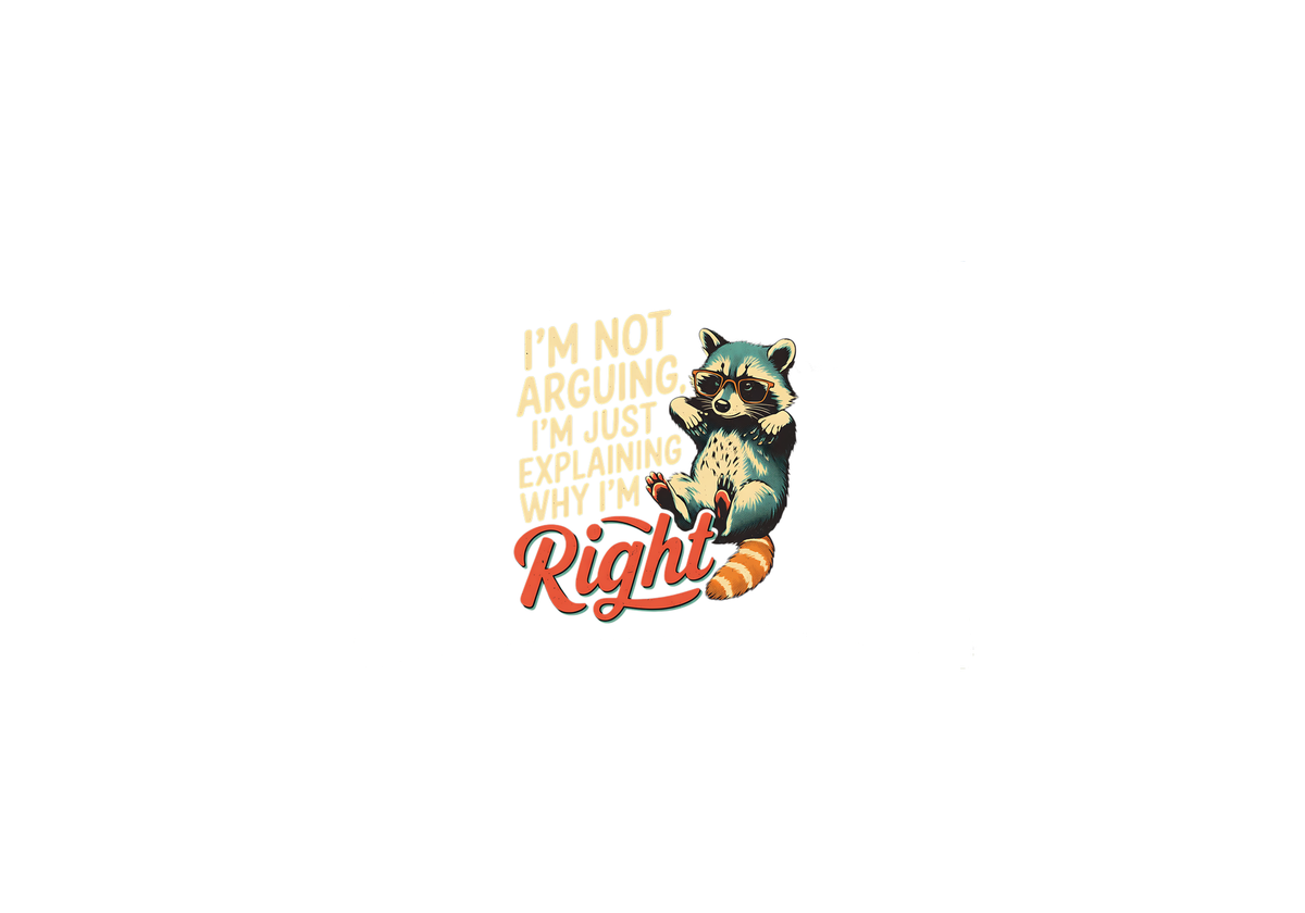 Sarcastic Raccoon Throw Pillow | Retro Funny Quote Decorative Pillow | Snarky Humor Gift