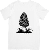 Thumbnail for Morel Mushroom T-Shirt | Black Foraging Graphic Tee | Mushroom Hunter Gift