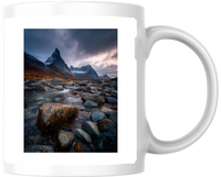 Thumbnail for Mountain River Landscape Mug | Dramatic Nature Photo Coffee Mug | Hiker Adventure Gift