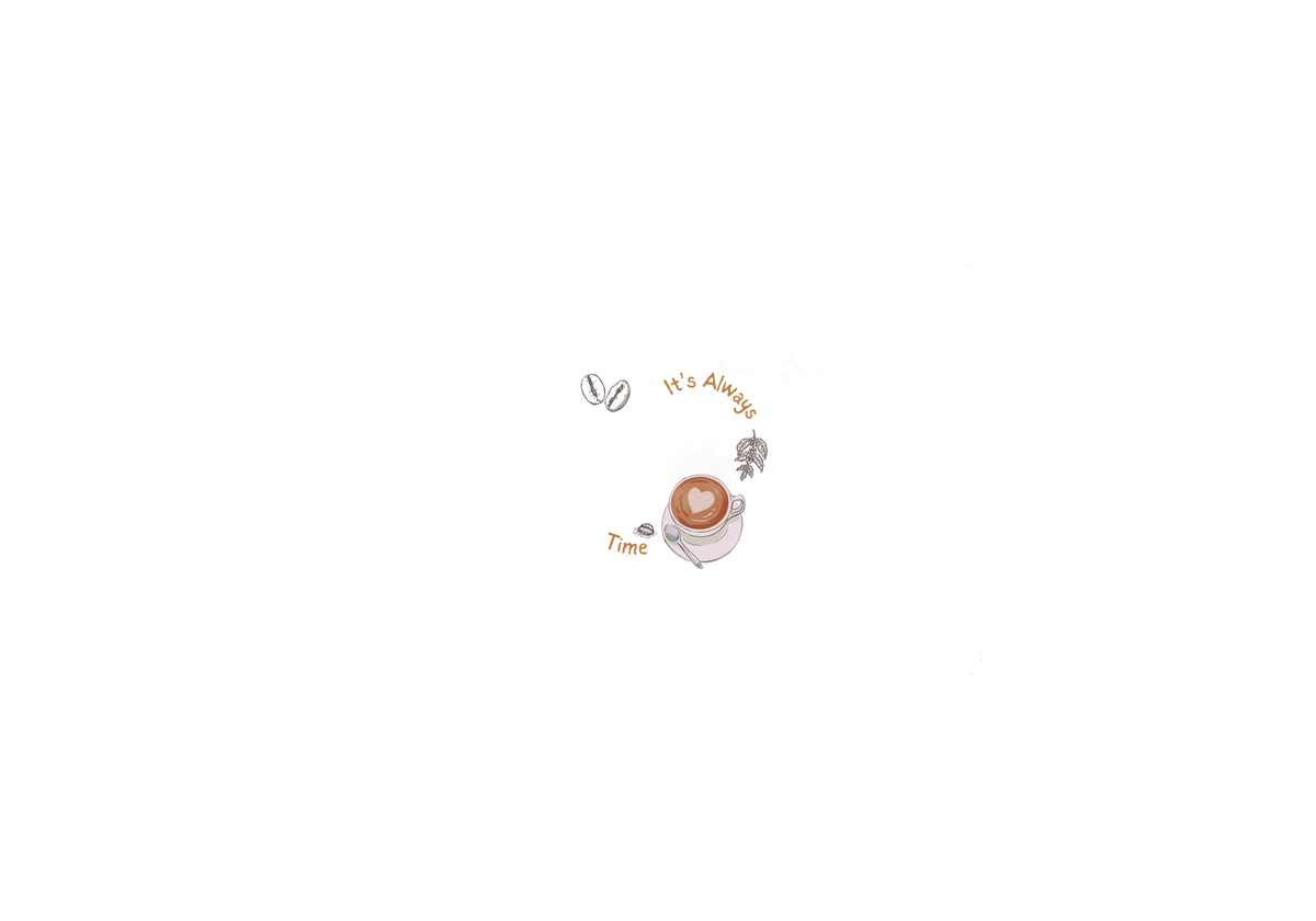 It's Always Coffee Time Throw Pillow | Cozy Latte Decorative Pillow | Coffee Lover Gift