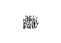Thumbnail for Nice Butt Throw Pillow | Funny Hand-Lettered Quote Decorative Pillow | Cheeky Bathroom Humor Gift