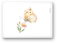 Thumbnail for Butterfly and Daisy Wall Art | Watercolor Floral Print | Nursery Nature Gift