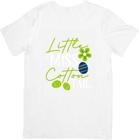 Thumbnail for Little Miss Cotton Tail T-Shirt | Cute Easter Egg Graphic Tee | Spring Girls Easter Gift
