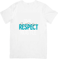 Thumbnail for Respect The Hustle T-Shirt | Motivational Teal Typography Graphic Tee | Entrepreneur Gift
