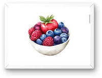 Thumbnail for Mixed Berry Bowl Wall Art | Watercolor Fruit Print | Kitchen Dining Room Gift